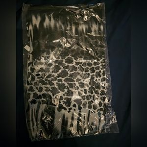 White and Black Animal Print Scarf